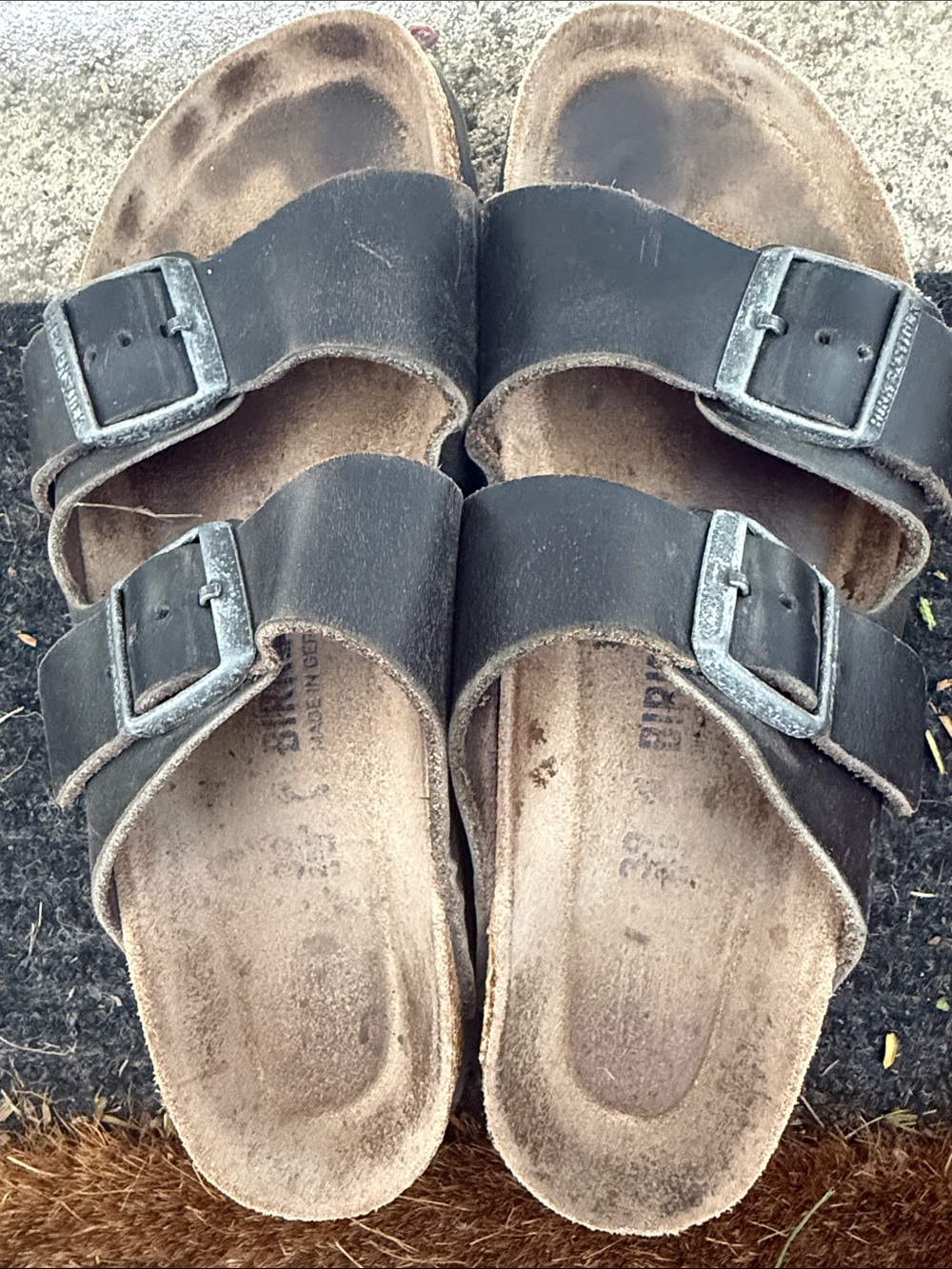 Birkenstock Black Single-Slit Slide Sandals